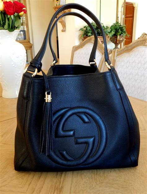 black leather gucci purse|authentic gucci shoulder.